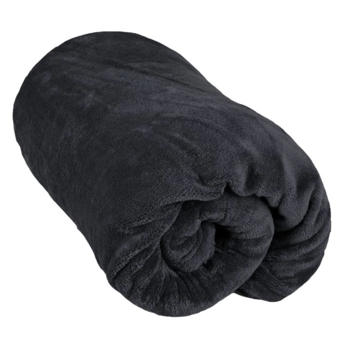 Mikroflanelová deka 150x200 - čierna