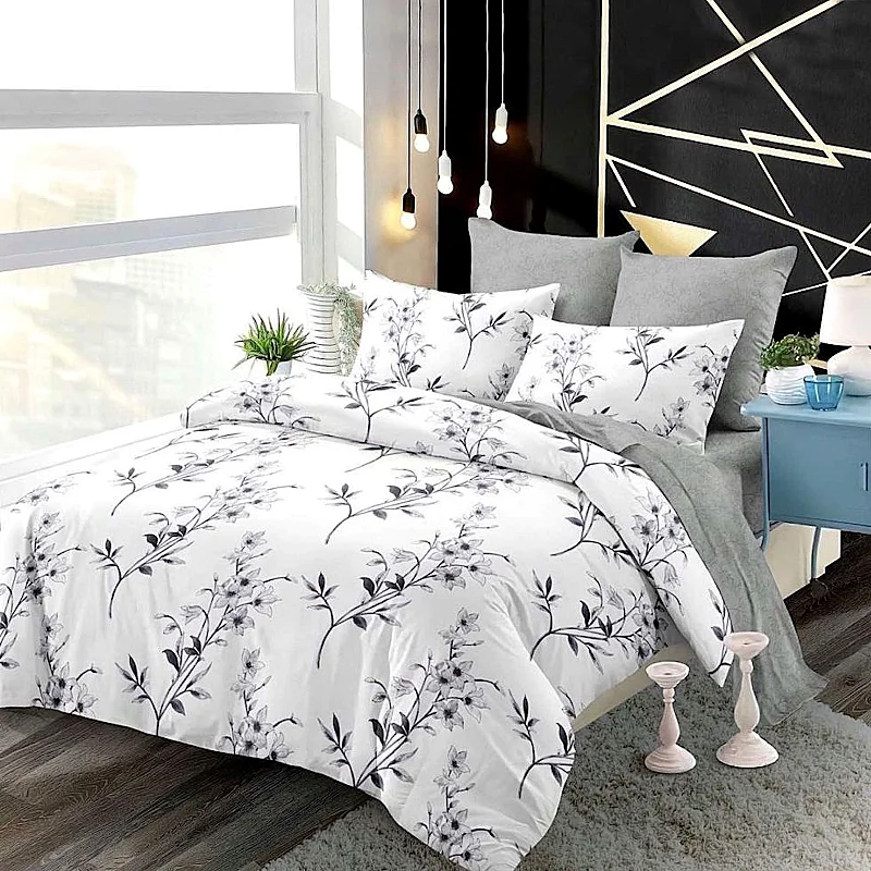 7 dielna súprava obliečok na 2 postele + plachta ZADARMO White Orchid