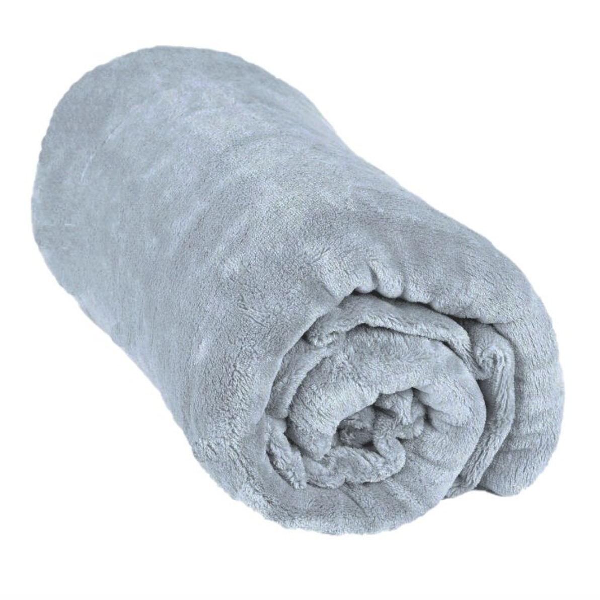 Veľká mikroflanelová deka 220x200 - svetlo šedá